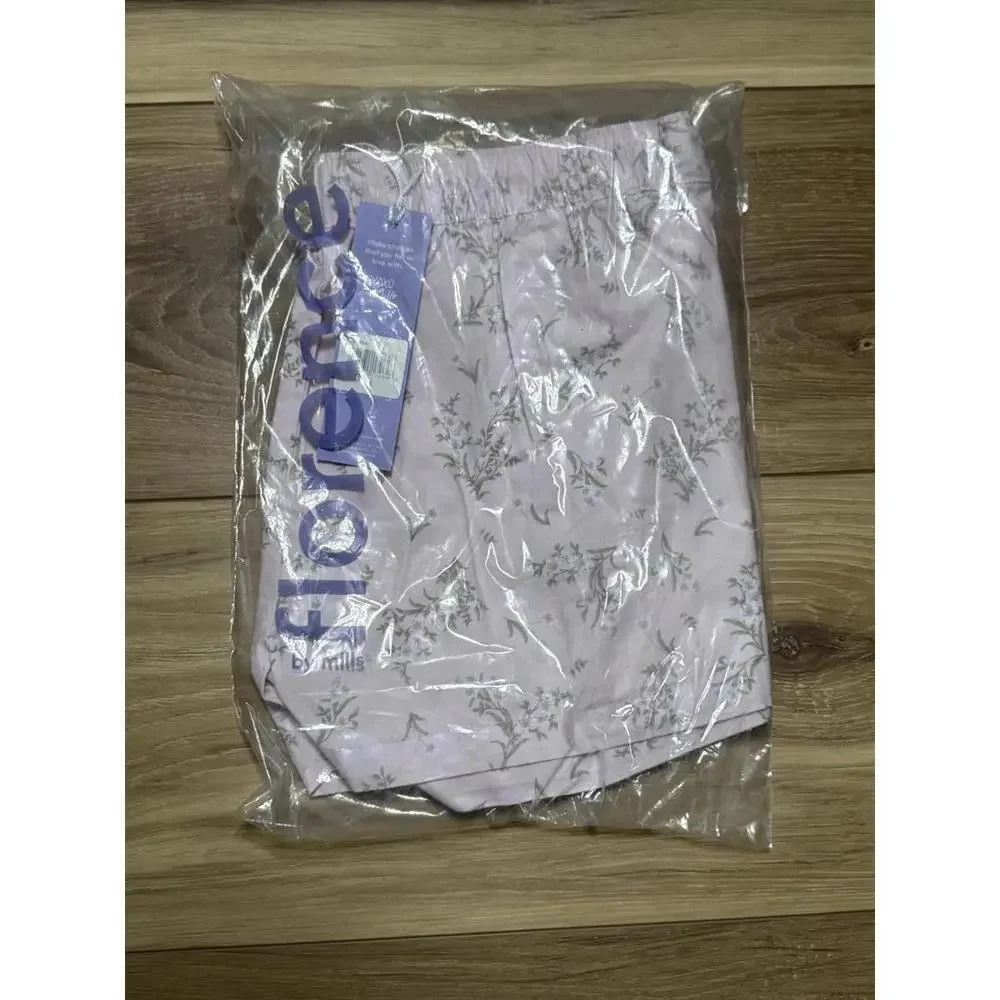 NWT! Florence by Mills Sleep Boxer Shorts in Mauve Floral Size XS